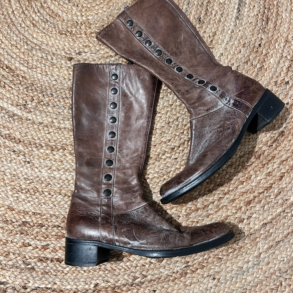 Brown Leather Women's Boots